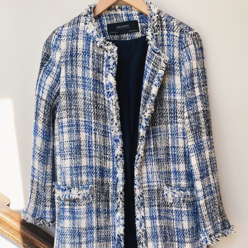 Zara Women’s stylish tweed jacket